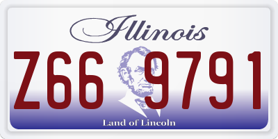 IL license plate Z669791