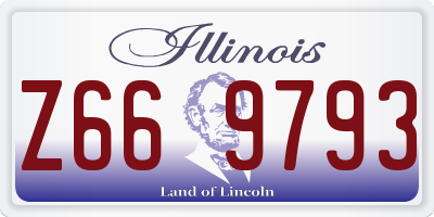 IL license plate Z669793