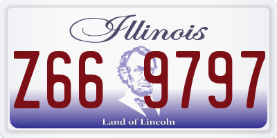 IL license plate Z669797
