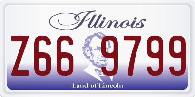 IL license plate Z669799