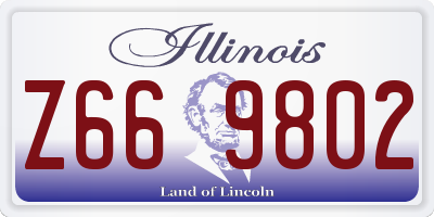 IL license plate Z669802
