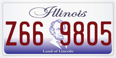 IL license plate Z669805