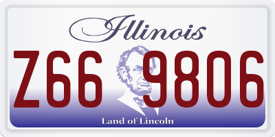 IL license plate Z669806