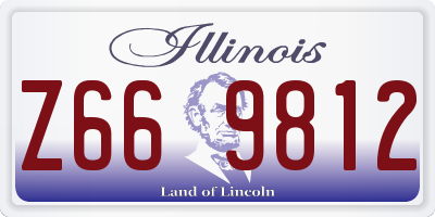 IL license plate Z669812