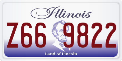 IL license plate Z669822
