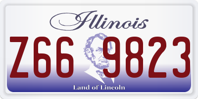 IL license plate Z669823