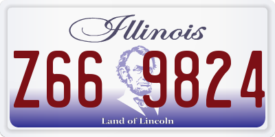 IL license plate Z669824