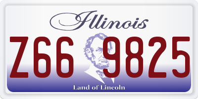 IL license plate Z669825