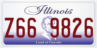 IL license plate Z669826