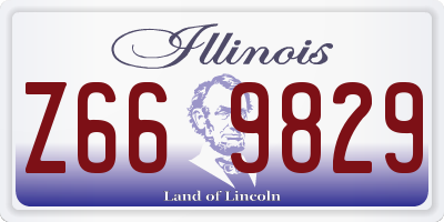 IL license plate Z669829
