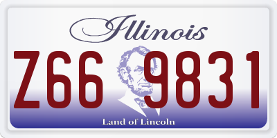 IL license plate Z669831