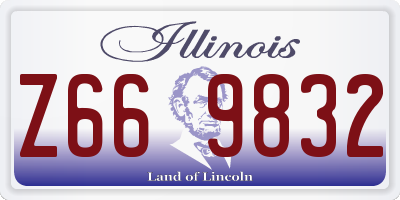 IL license plate Z669832