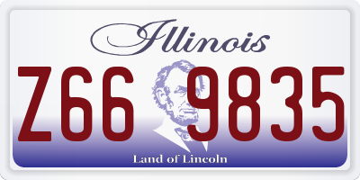 IL license plate Z669835