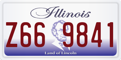 IL license plate Z669841