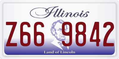 IL license plate Z669842