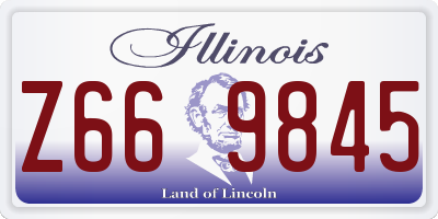 IL license plate Z669845