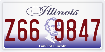 IL license plate Z669847