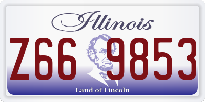 IL license plate Z669853