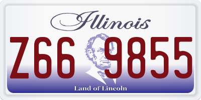 IL license plate Z669855