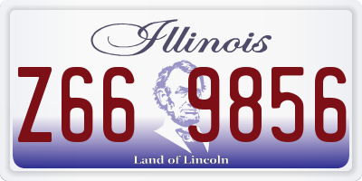 IL license plate Z669856