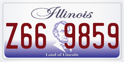 IL license plate Z669859