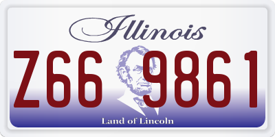 IL license plate Z669861