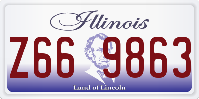 IL license plate Z669863