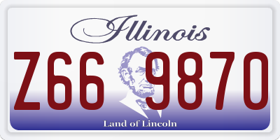 IL license plate Z669870