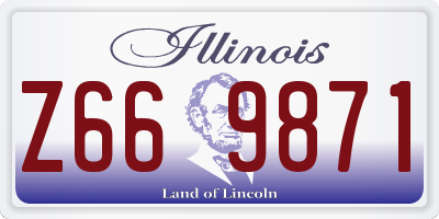 IL license plate Z669871