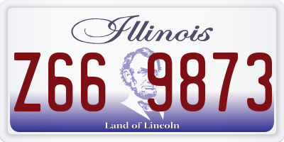 IL license plate Z669873
