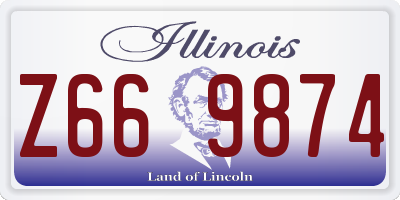 IL license plate Z669874