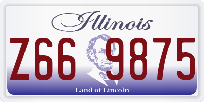 IL license plate Z669875