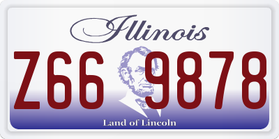 IL license plate Z669878