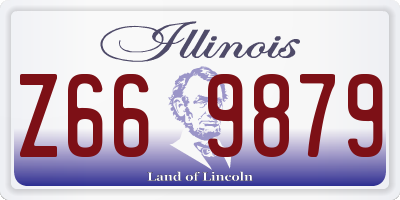 IL license plate Z669879