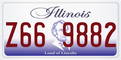 IL license plate Z669882