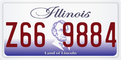 IL license plate Z669884