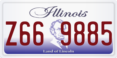 IL license plate Z669885