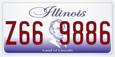 IL license plate Z669886