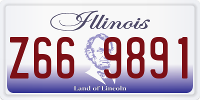 IL license plate Z669891
