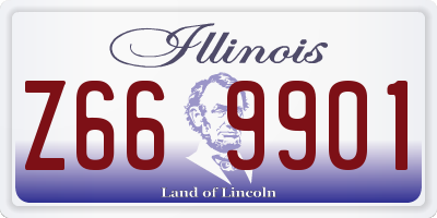 IL license plate Z669901