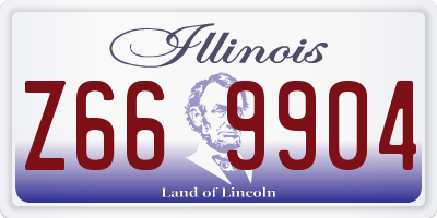 IL license plate Z669904