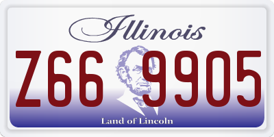 IL license plate Z669905