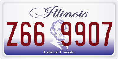 IL license plate Z669907