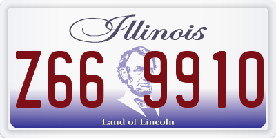 IL license plate Z669910