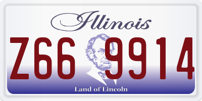 IL license plate Z669914