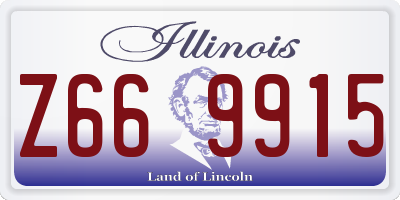 IL license plate Z669915