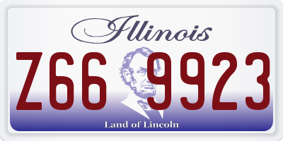IL license plate Z669923