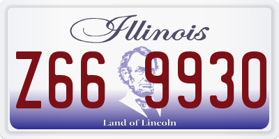 IL license plate Z669930