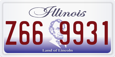 IL license plate Z669931