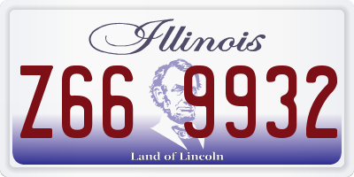 IL license plate Z669932